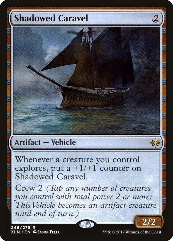 Magic: The Gathering MTG Single Shadowed Caravel [Ixalan]