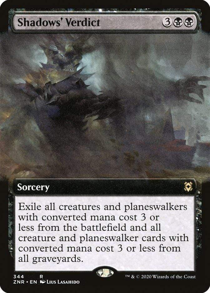 Magic: The Gathering MTG Single Shadows' Verdict (Extended) [Zendikar Rising Extended Art]