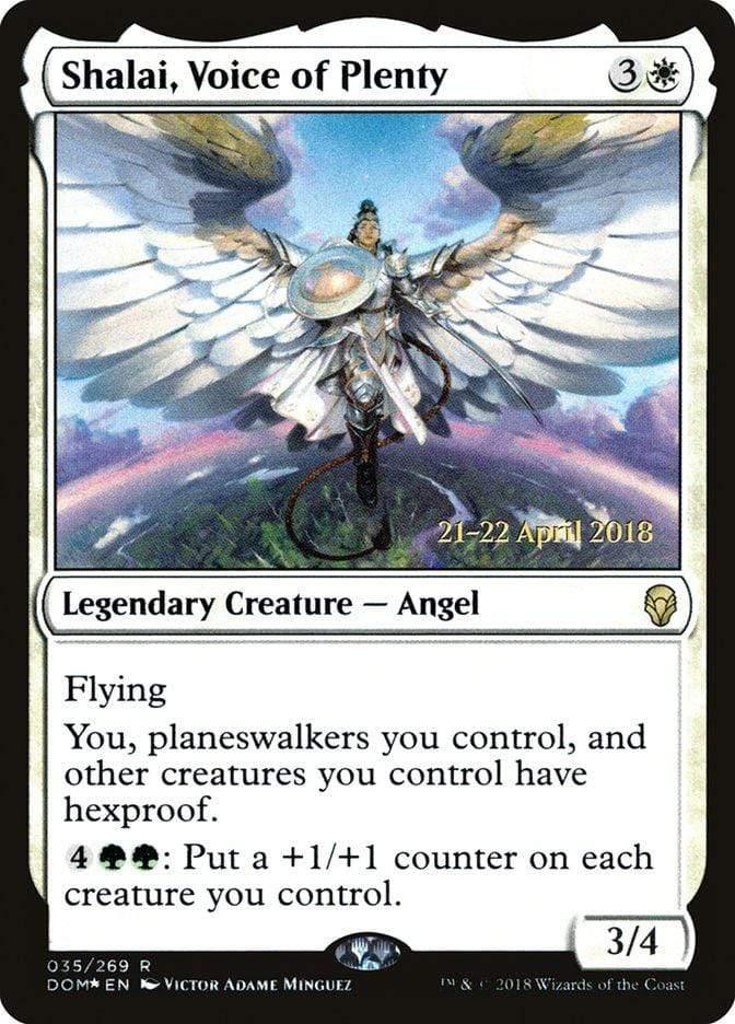 Magic: The Gathering MTG Single Shalai, Voice of Plenty  [Dominaria Prerelease Promos]