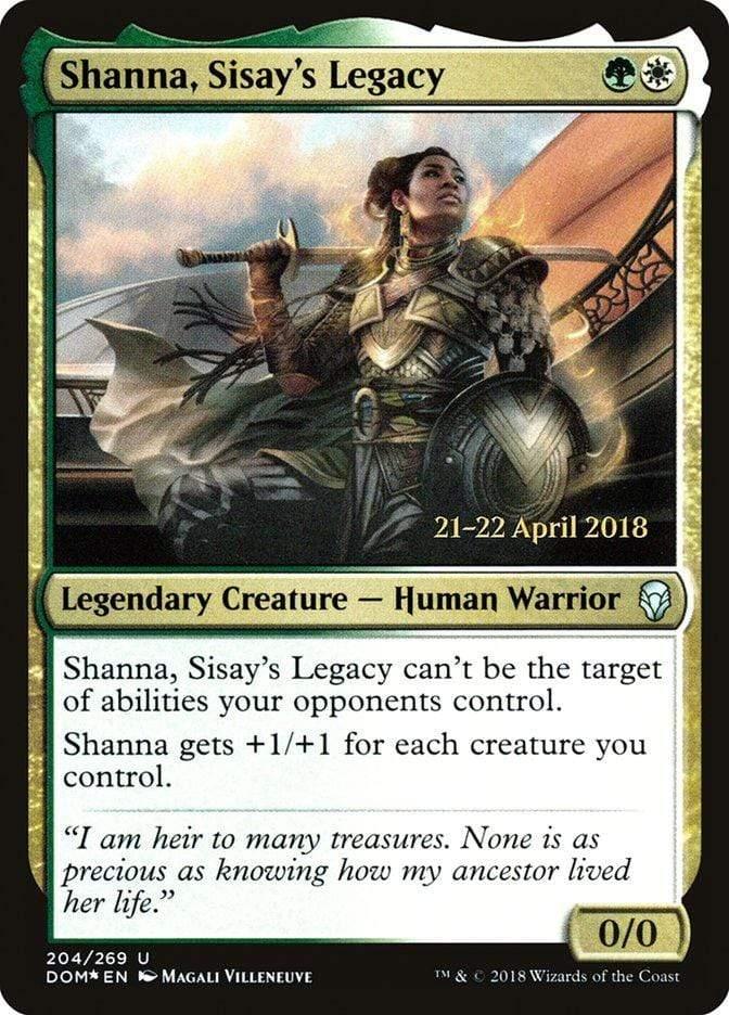 Magic: The Gathering MTG Single Shanna, Sisay's Legacy  [Dominaria Prerelease Promos]
