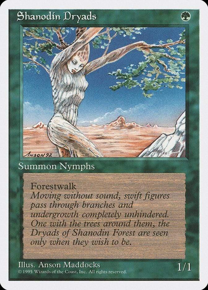 Magic: The Gathering MTG Single Shanodin Dryads [Fourth Edition]