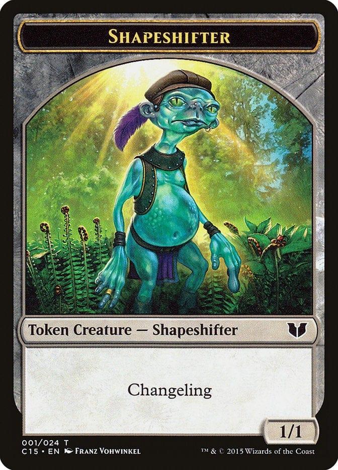 Magic: The Gathering MTG Single Shapeshifter // Shapeshifter Double-Sided Token [Commander 2015 Tokens]