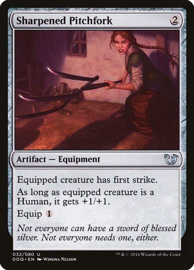Magic: The Gathering MTG Single Sharpened Pitchfork [Duel Decks: Blessed vs. Cursed]
