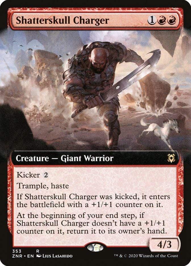Magic: The Gathering MTG Single Shatterskull Charger (Extended) [Zendikar Rising Extended Art]
