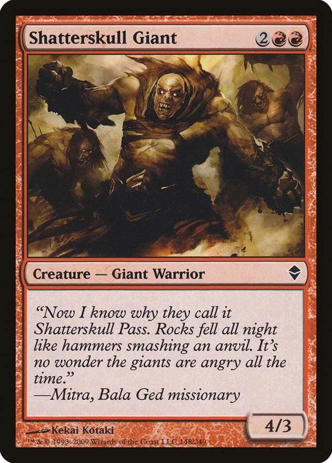 Magic: The Gathering MTG Single Shatterskull Giant [Zendikar]