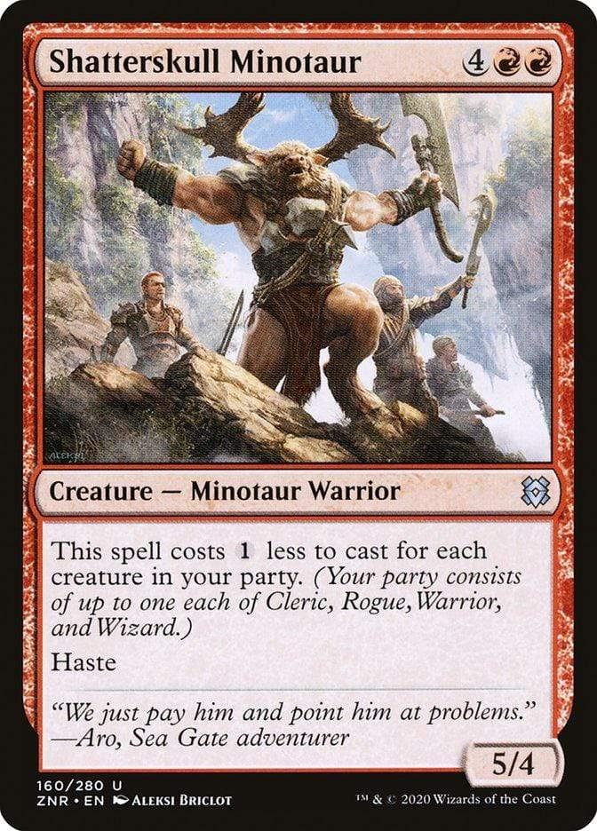 Magic: The Gathering MTG Single Shatterskull Minotaur [Zendikar Rising]