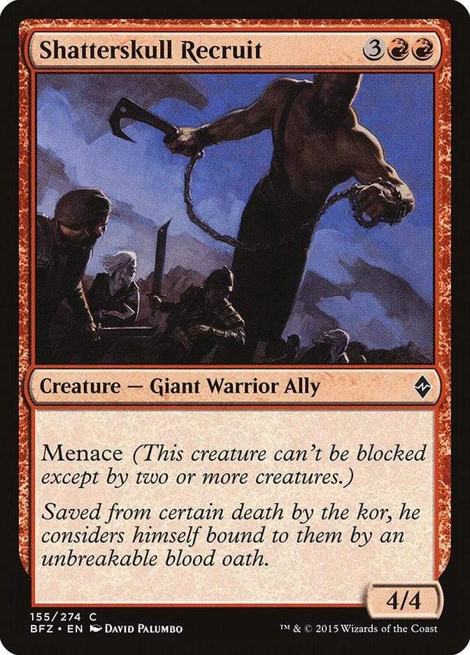 Magic: The Gathering MTG Single Shatterskull Recruit [Battle for Zendikar]