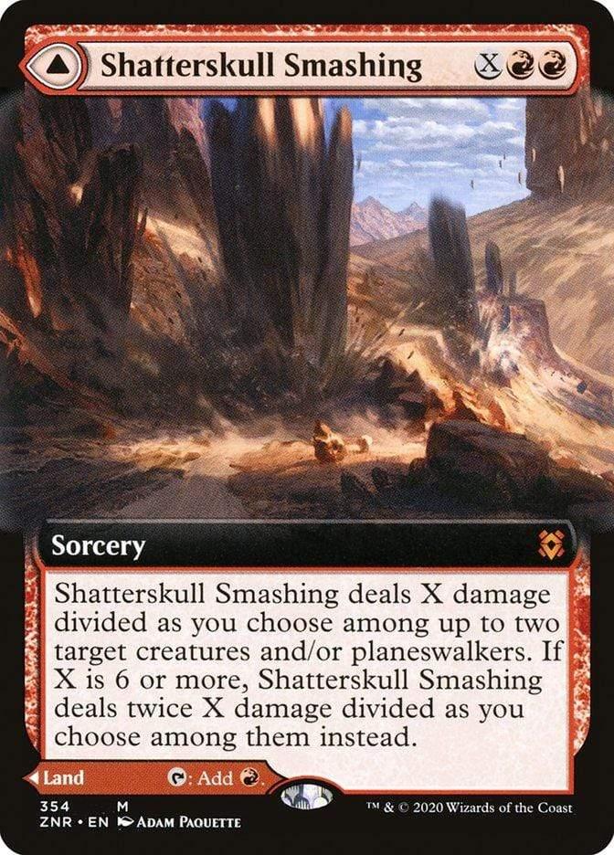 Magic: The Gathering MTG Single Shatterskull Smashing // Shatterskull, the Hammer Pass (Extended) [Zendikar Rising Extended Art]