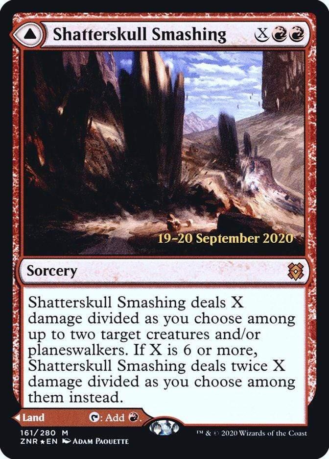 Magic: The Gathering MTG Single Shatterskull Smashing // Shatterskull, the Hammer Pass [Zendikar Rising Prerelease Promos]