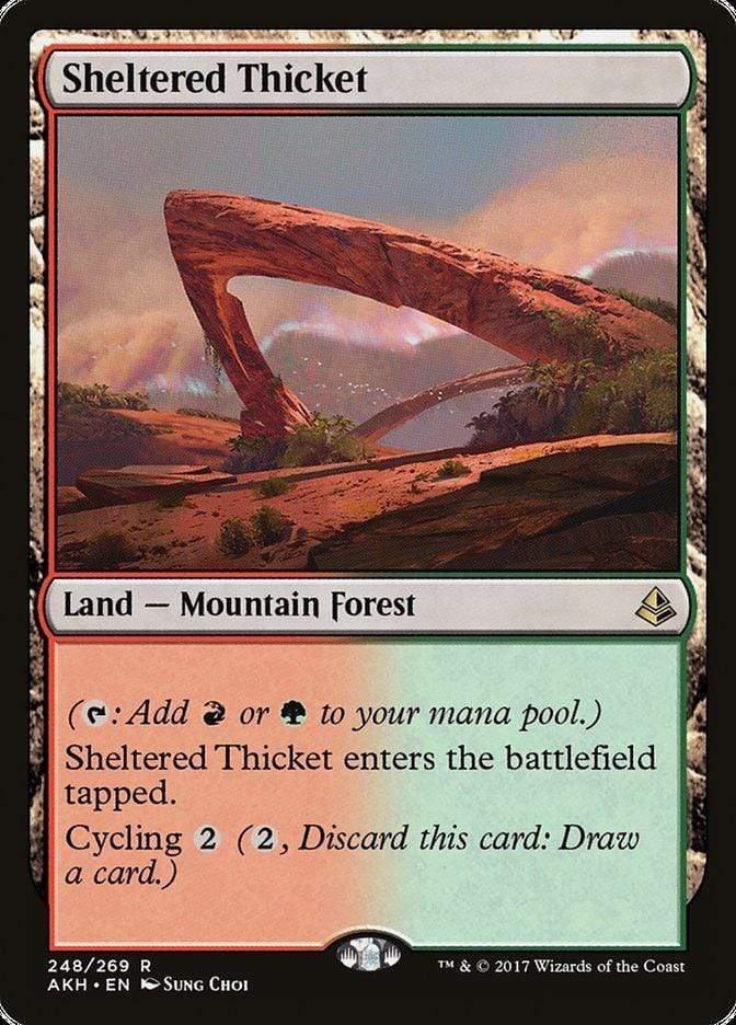 Magic: The Gathering MTG Single Sheltered Thicket [Amonkhet]