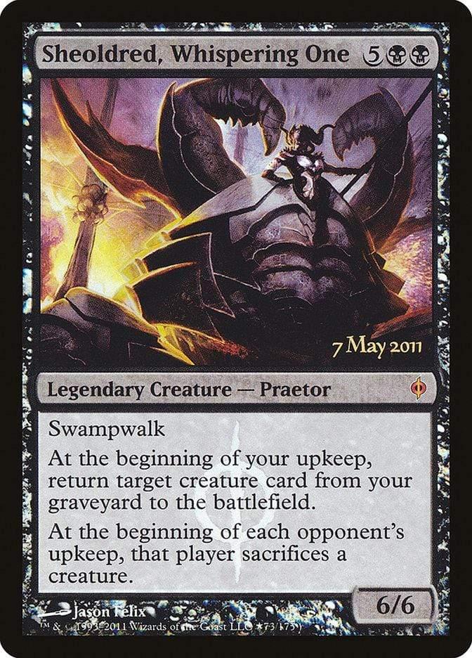 Magic: The Gathering MTG Single Sheoldred, Whispering One [New Phyrexia Prerelease Promos]
