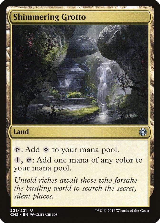 Magic: The Gathering MTG Single Shimmering Grotto [Conspiracy: Take the Crown]