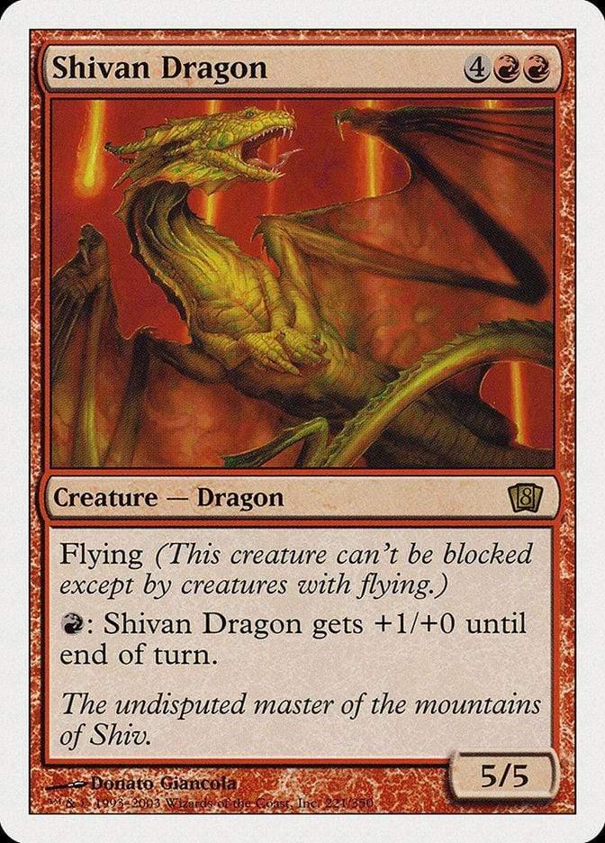Magic: The Gathering MTG Single Shivan Dragon [Eighth Edition]