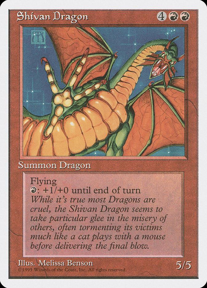 Magic: The Gathering MTG Single Shivan Dragon [Fourth Edition]