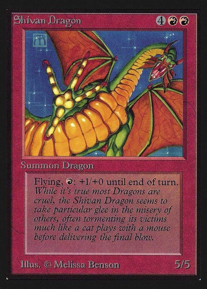Magic: The Gathering MTG Single Shivan Dragon [International Collectors’ Edition]