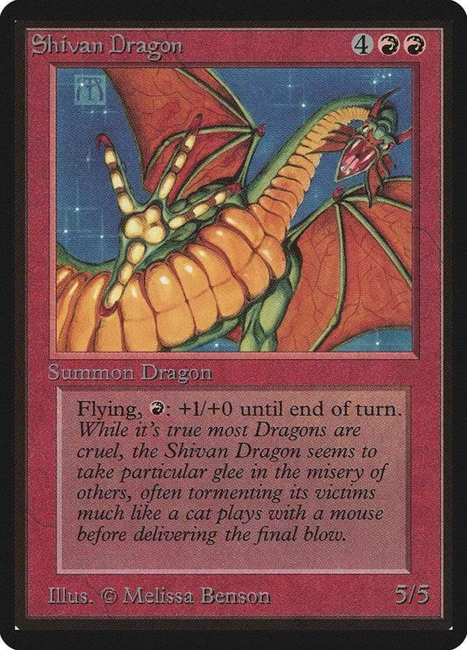 Magic: The Gathering MTG Single Shivan Dragon [Limited Edition Beta]