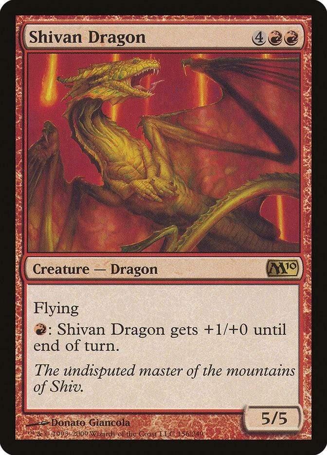 Magic: The Gathering MTG Single Shivan Dragon [Magic 2010]