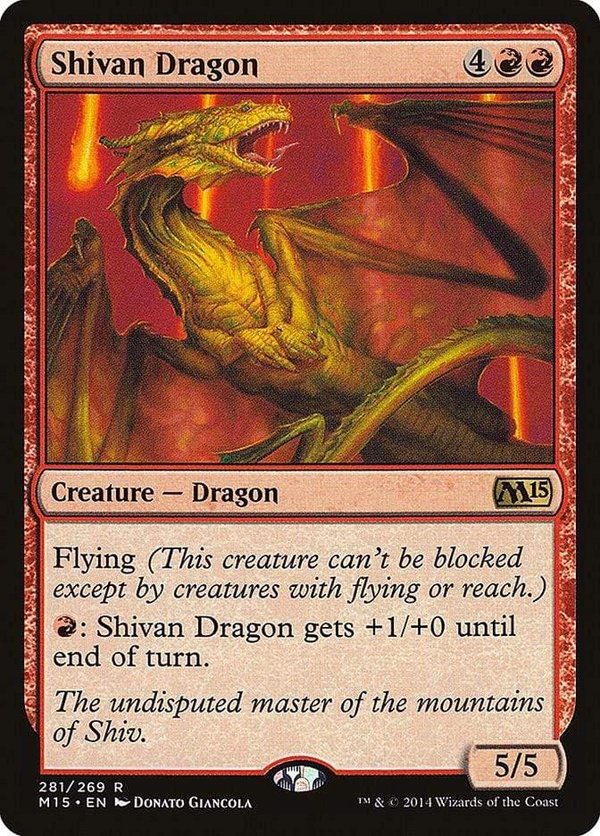 Magic: The Gathering MTG Single Shivan Dragon [Magic 2015]