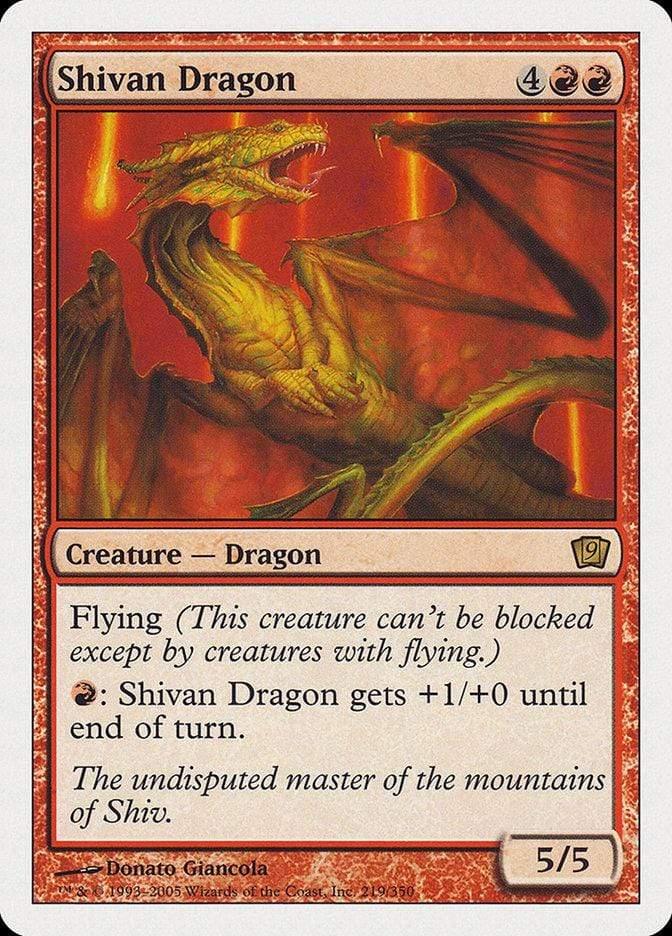 Magic: The Gathering MTG Single Shivan Dragon [Ninth Edition]