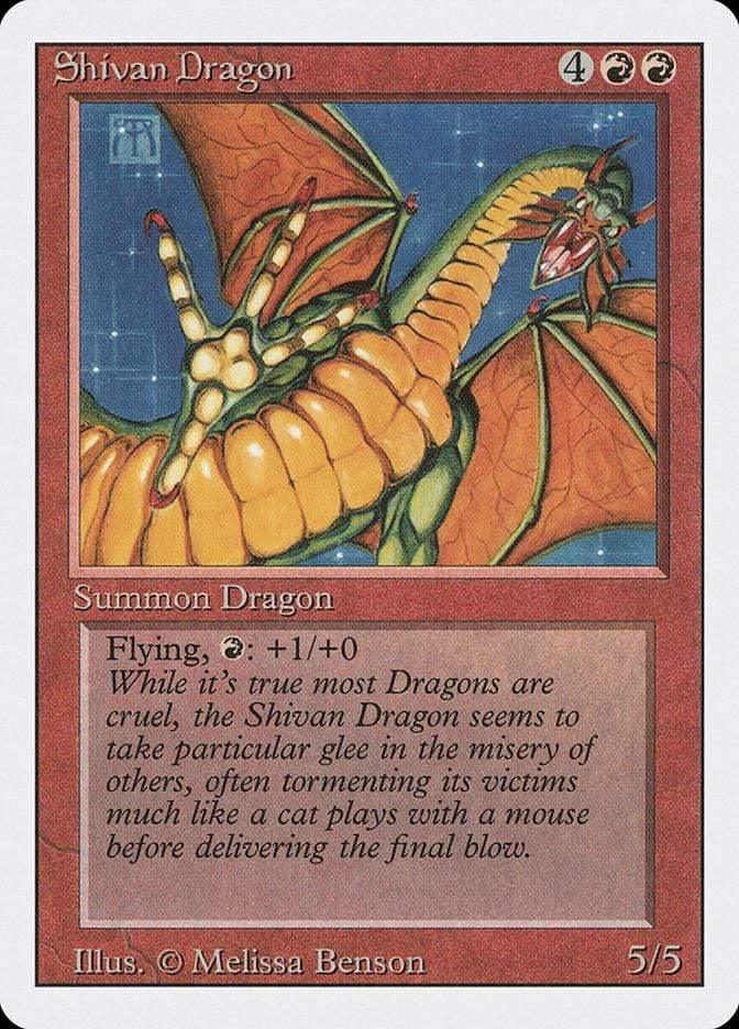 Magic: The Gathering MTG Single Shivan Dragon [Revised Edition]