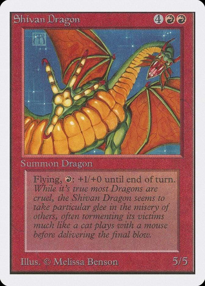 Magic: The Gathering MTG Single Shivan Dragon [Unlimited Edition]
