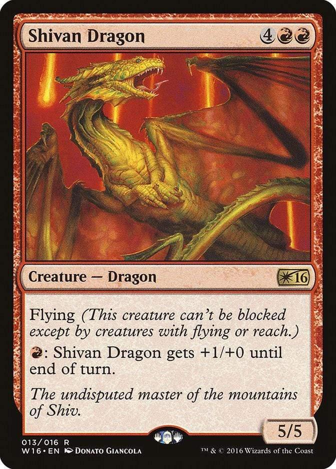Magic: The Gathering MTG Single Shivan Dragon [Welcome Deck 2016]