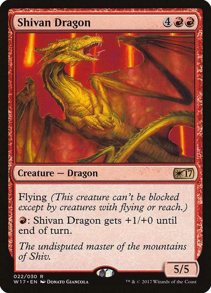 Magic: The Gathering MTG Single Shivan Dragon [Welcome Deck 2017]