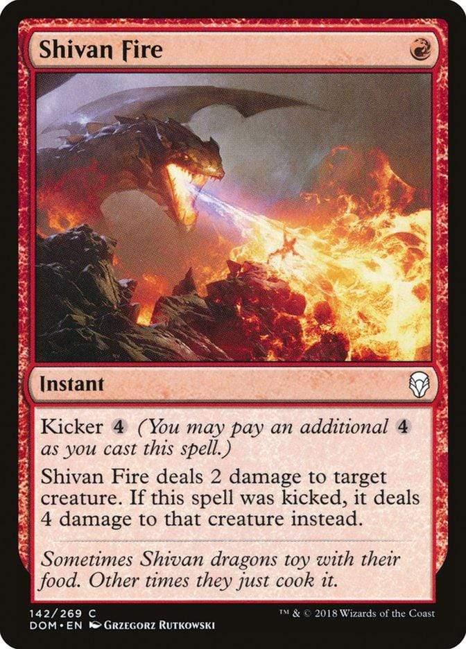 Magic: The Gathering MTG Single Shivan Fire [Dominaria]