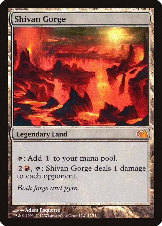 Magic: The Gathering MTG Single Shivan Gorge [From the Vault: Realms]