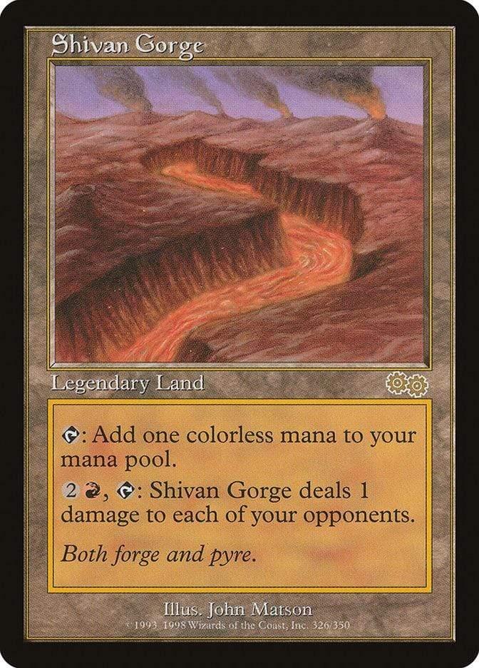 Magic: The Gathering MTG Single Shivan Gorge [Urza's Saga]