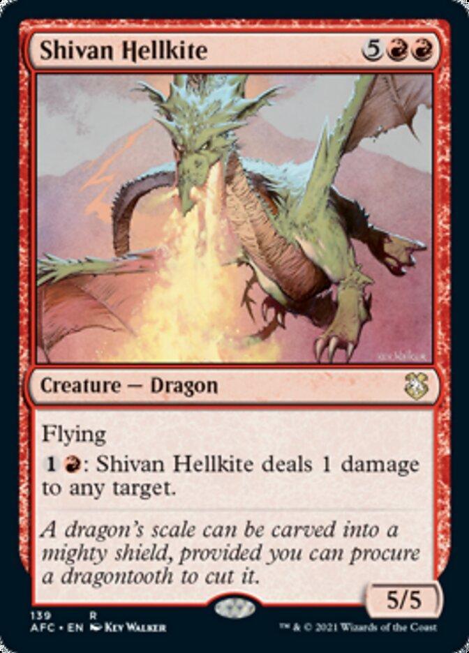 Magic: The Gathering MTG Single Shivan Hellkite [Dungeons & Dragons: Adventures in the Forgotten Realms Commander]