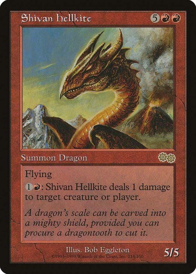 Magic: The Gathering MTG Single Shivan Hellkite [Urza's Saga]