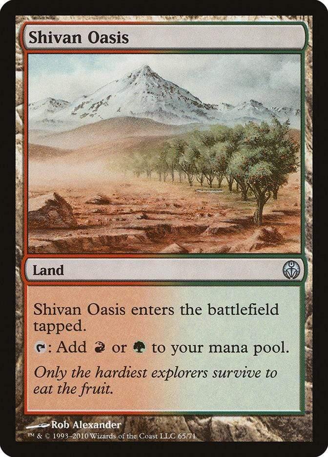 Magic: The Gathering MTG Single Shivan Oasis [Duel Decks: Phyrexia vs. the Coalition]