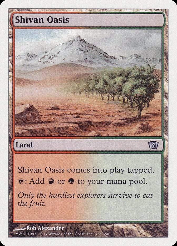 Magic: The Gathering MTG Single Shivan Oasis [Eighth Edition]