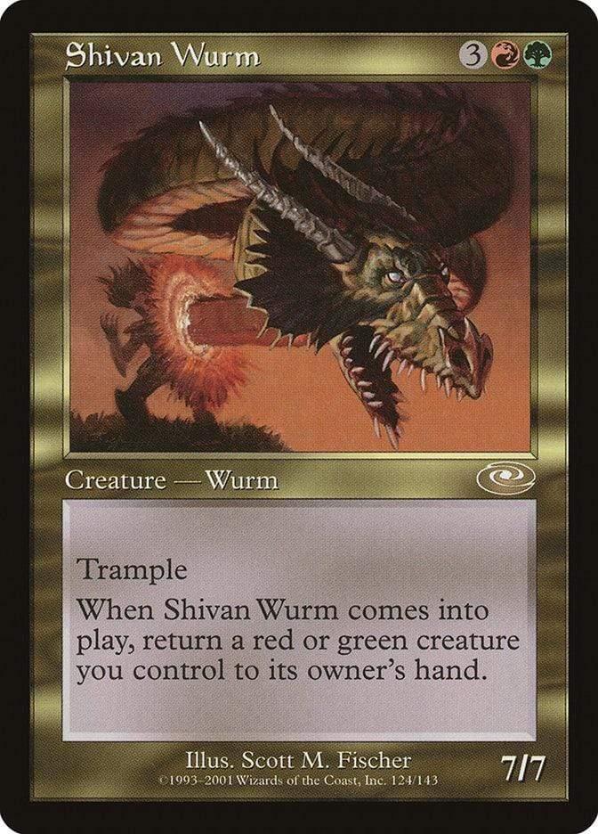 Magic: The Gathering MTG Single Shivan Wurm [Planeshift]