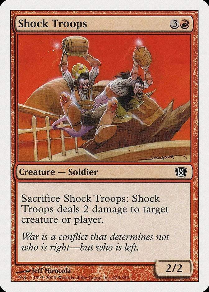 Magic: The Gathering MTG Single Shock Troops [Eighth Edition]