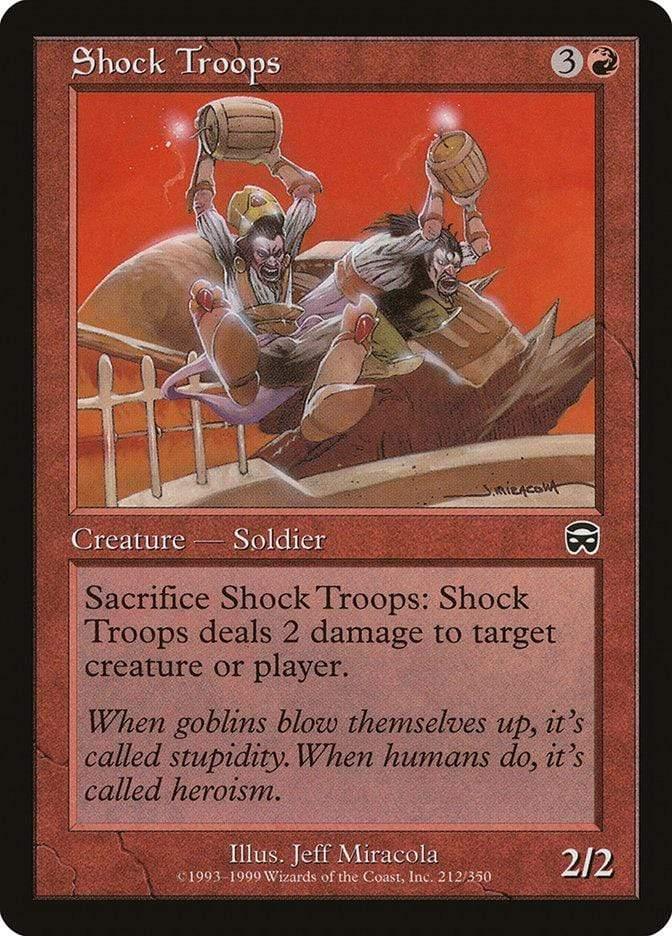 Magic: The Gathering MTG Single Shock Troops [Mercadian Masques]