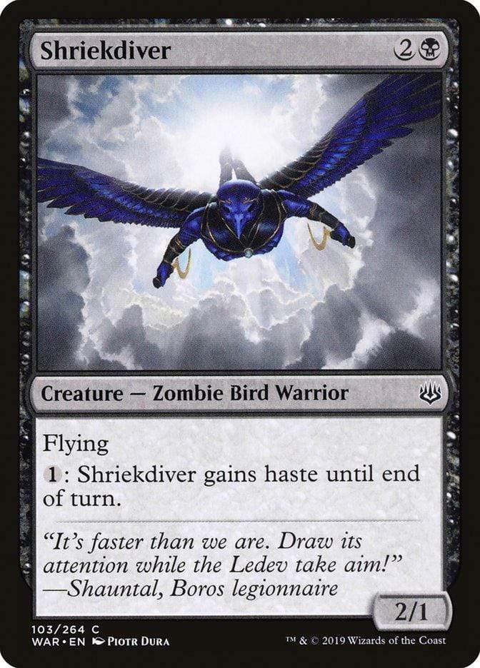 Magic: The Gathering MTG Single Shriekdiver [War of the Spark]
