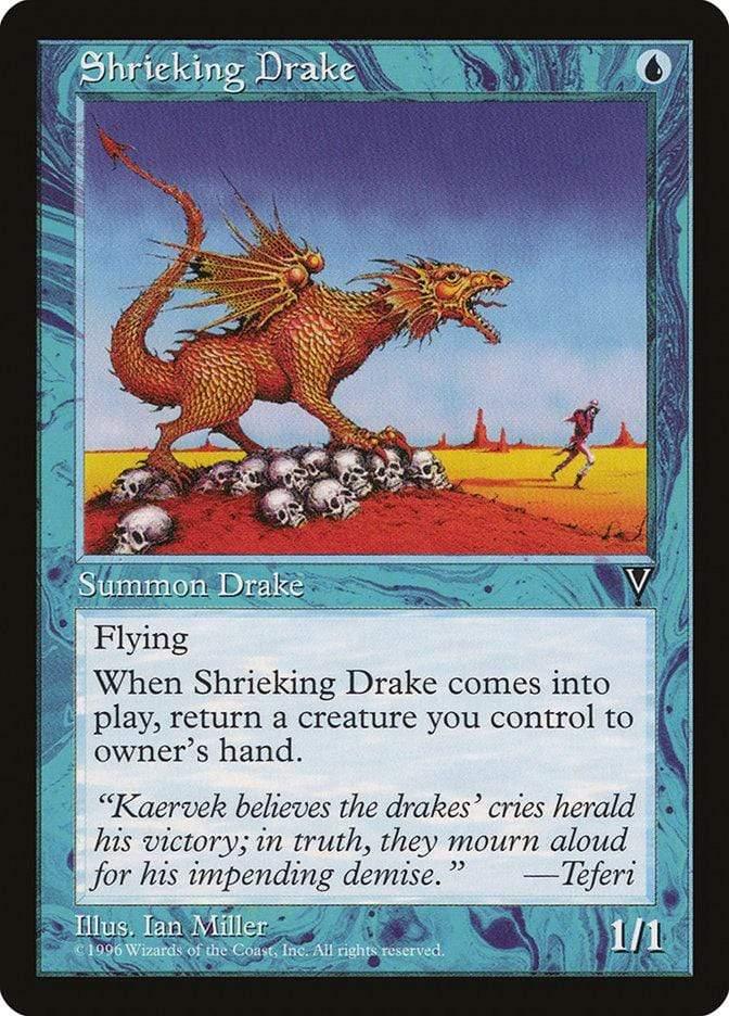 Magic: The Gathering MTG Single Shrieking Drake [Visions]