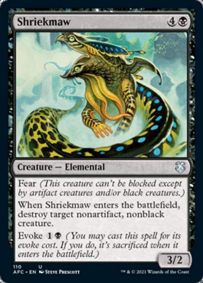 Magic: The Gathering MTG Single Shriekmaw [Dungeons & Dragons: Adventures in the Forgotten Realms Commander]