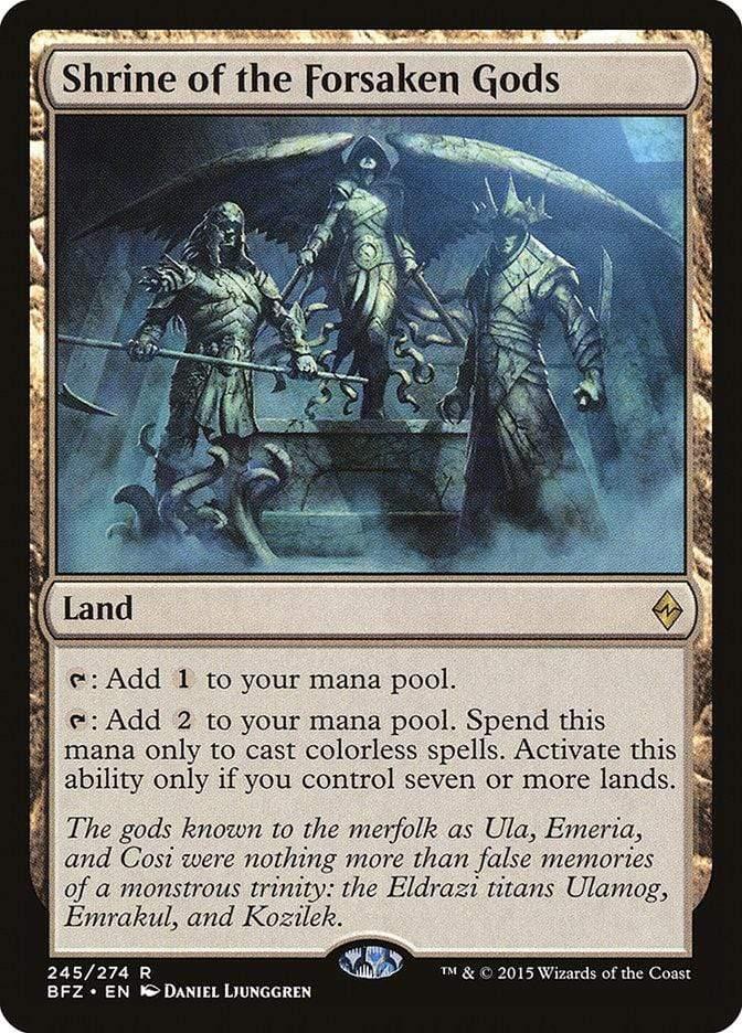 Magic: The Gathering MTG Single Shrine of the Forsaken Gods [Battle for Zendikar]