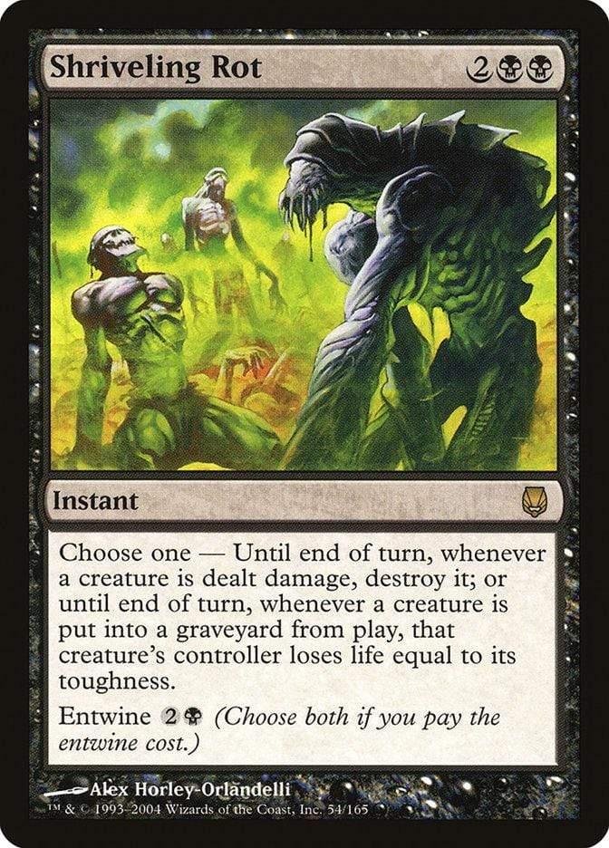 Magic: The Gathering MTG Single Shriveling Rot [Darksteel]