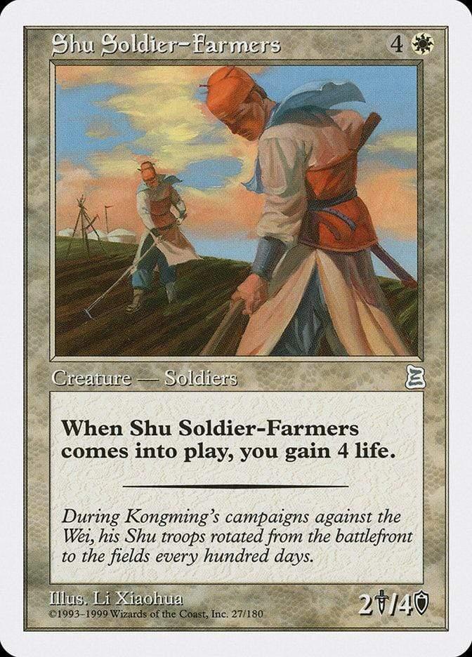 Magic: The Gathering MTG Single Shu Soldier-Farmers [Portal Three Kingdoms]