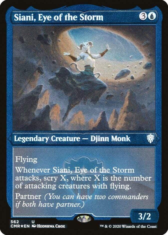 Magic: The Gathering MTG Single Siani, Eye of the Storm [Commander Legends Etched]