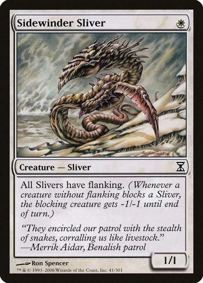 Magic: The Gathering MTG Single Sidewinder Sliver [Time Spiral]