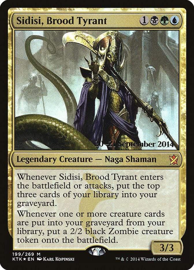 Magic: The Gathering MTG Single Sidisi, Brood Tyrant  [Khans of Tarkir Prerelease Promos]