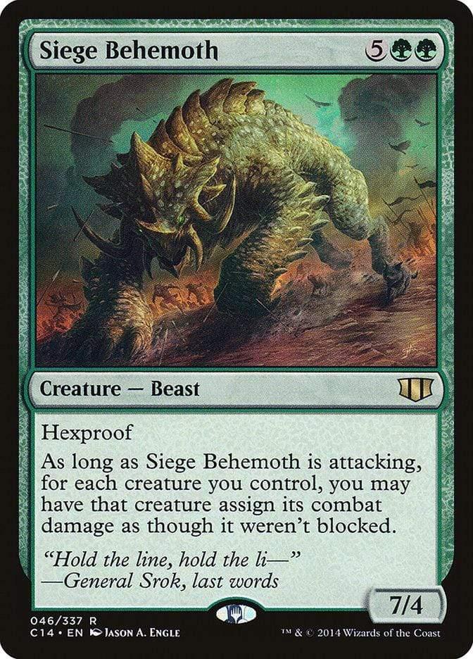 Magic: The Gathering MTG Single Siege Behemoth [Commander 2014]