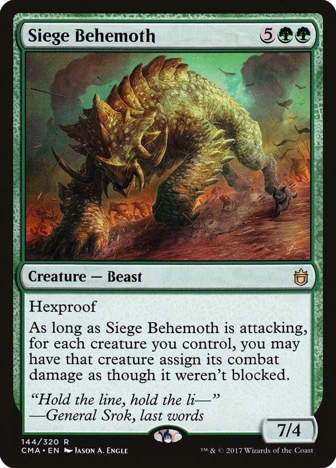 Magic: The Gathering MTG Single Siege Behemoth [Commander Anthology]