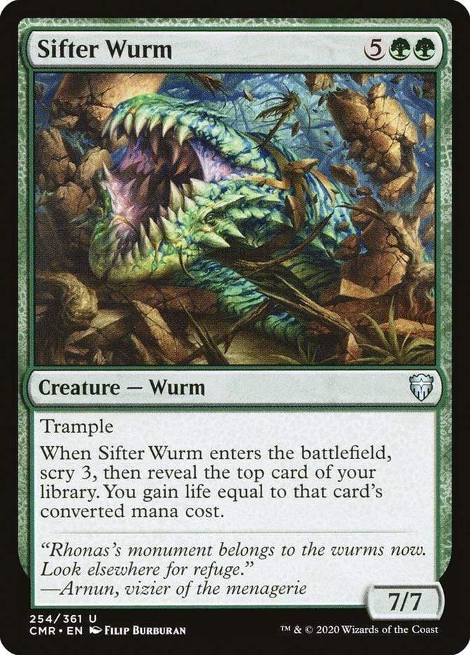 Magic: The Gathering MTG Single Sifter Wurm [Commander Legends]