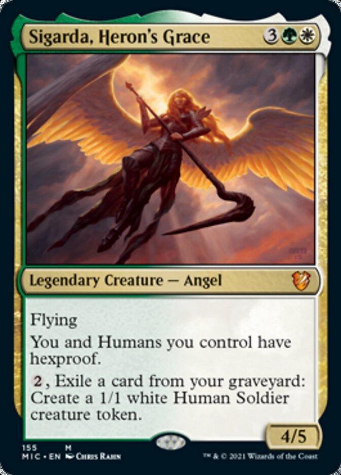 Magic: The Gathering MTG Single Sigarda, Heron's Grace [Innistrad: Midnight Hunt Commander]